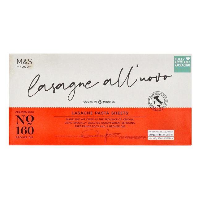 M&S Made in Italy Lasagne Sheets   500g