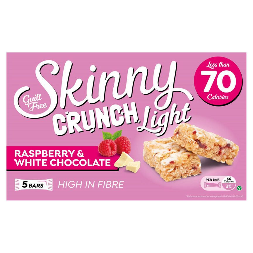 Skinny Crunch Light Raspberry & White Chocolate Bars GOODS ASDA   