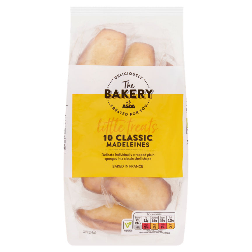 The BAKERY at ASDA 10 Classic Madeleines