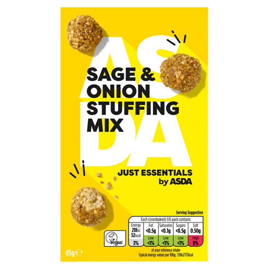 JUST ESSENTIALS by ASDA Sage and Onion Stuffing Mix