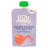 LITTLE ANGELS by ASDA Organic Vegetable & Chicken Curry with Rice Baby Food 7+ Months GOODS ASDA   