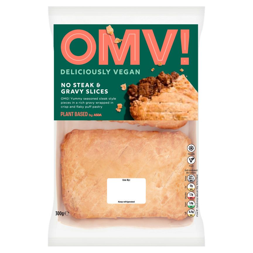 OMV! Deliciously Vegan No Steak & Gravy Slices GOODS ASDA   