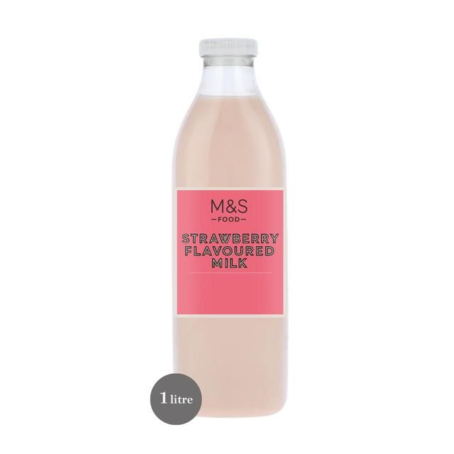 M&S Strawberry Flavoured Milk   1L