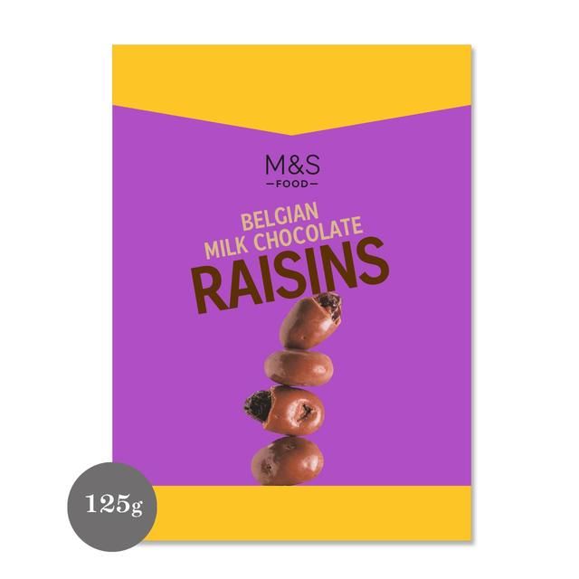 M&S Belgian Milk Chocolate Raisins   125g