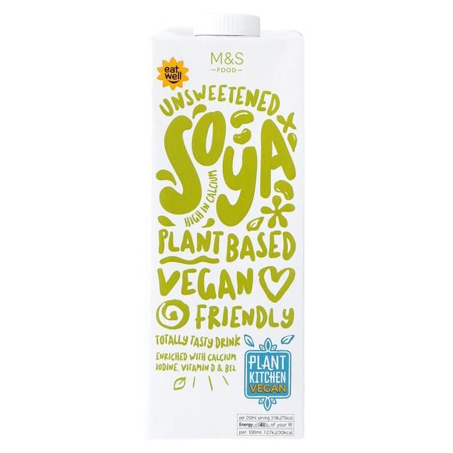 M&S Plant Kitchen Unsweetened Soya Drink   1L