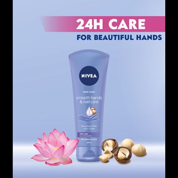 NIVEA Smooth Hands & Nail Care Hand Cream 100ml GOODS Superdrug   