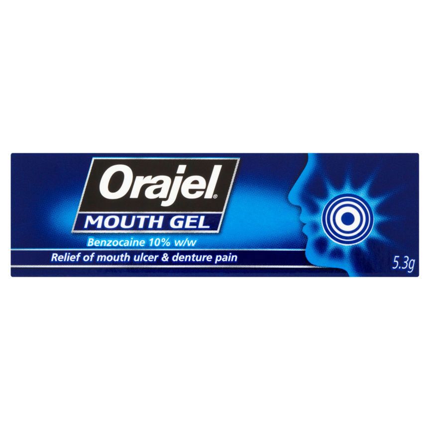 Orajel Mouth Ulcer & Denture Pain Gel 5.3G