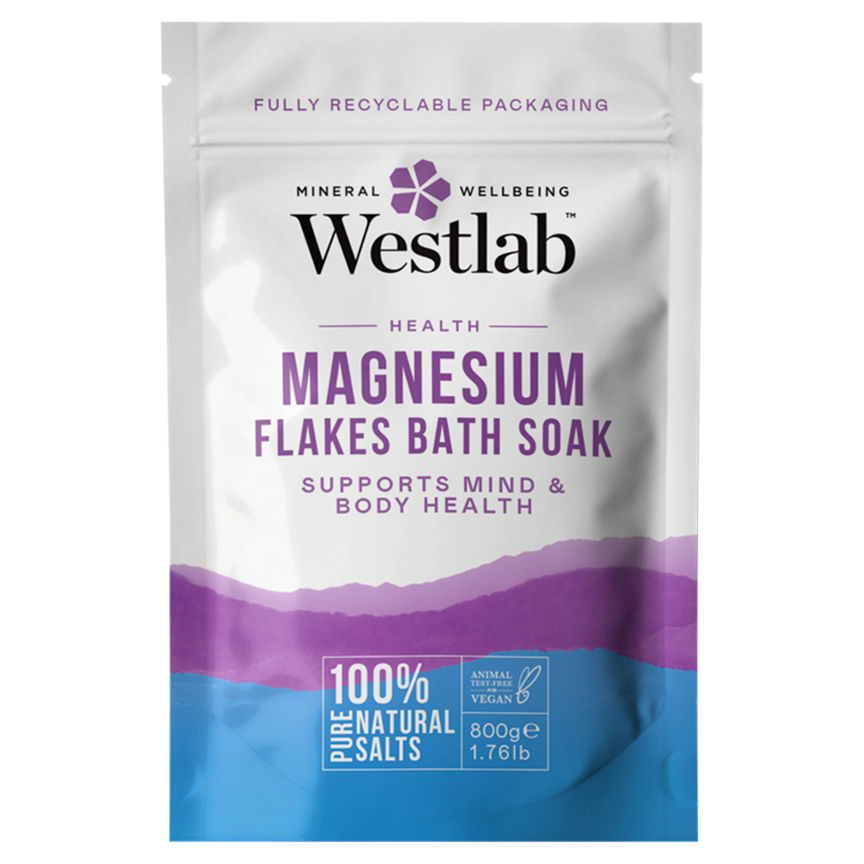 Westlab Health Magnesium Flakes Bath Soak 800g GOODS ASDA   