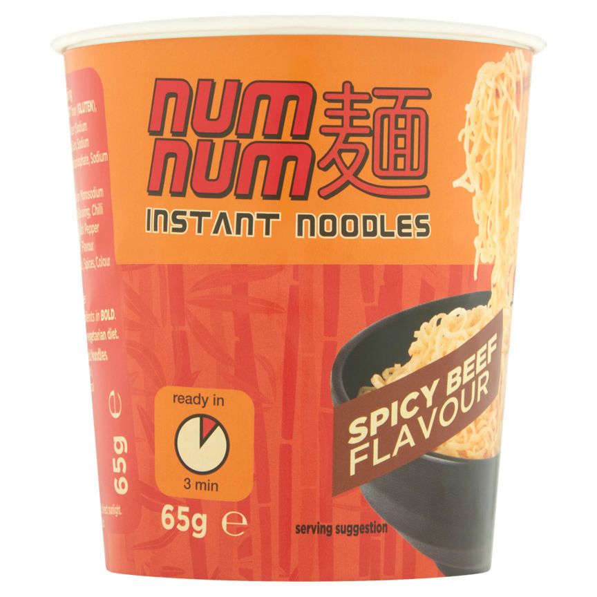 Num Num Instant Noodles Spicy Beef Flavour GOODS ASDA   