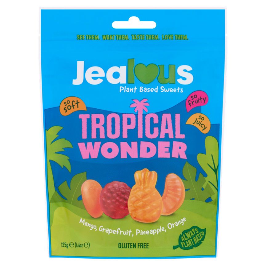 Jealous Sweets Tropic Wonder Mango, Melon Pineapple Grapefruit 125g