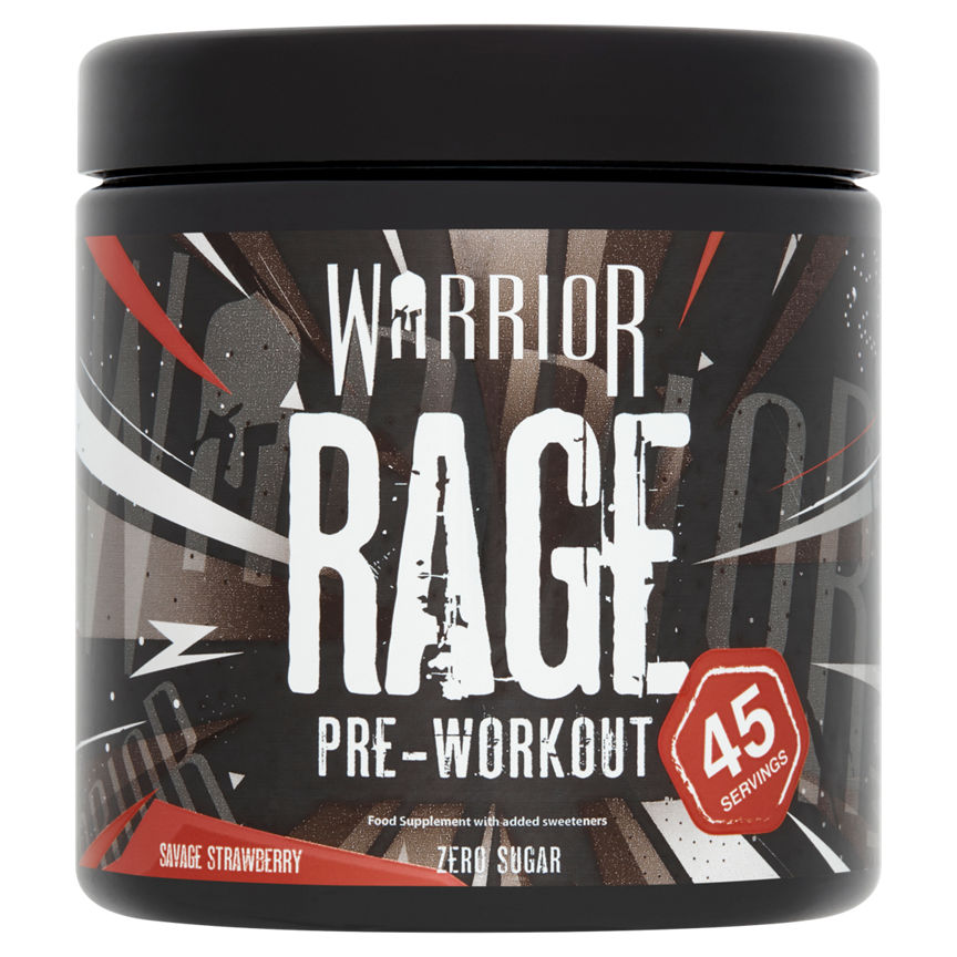 Warrior Rage Pre-Workout Savage Strawberry GOODS ASDA   