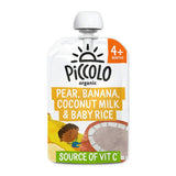 Piccolo Organic Pear, Banana, Coconut Milk & Baby Rice 4 Months+ GOODS ASDA   