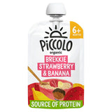 Piccolo Organic Brekkie Strawberry & Banana with Creamy Whole Milk Yoghurt Smooth 6+ Months 100g GOODS ASDA   