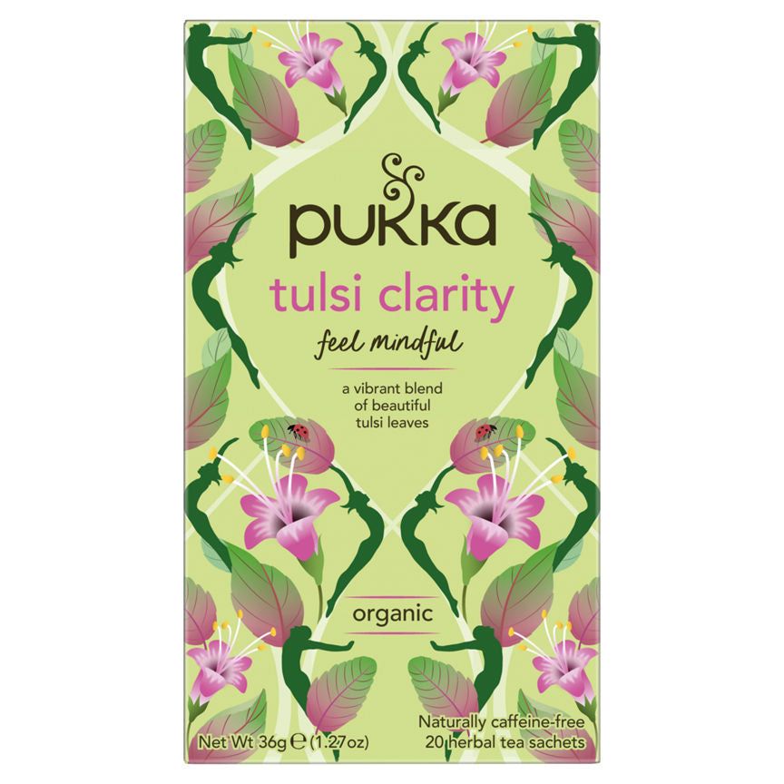 Pukka Organic Tulsi Clarity 20 Herbal Tea Sachets GOODS ASDA   