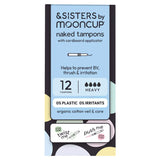 Mooncup & Sisters 12 Naked Tampons with Cardboard Applicator GOODS ASDA   