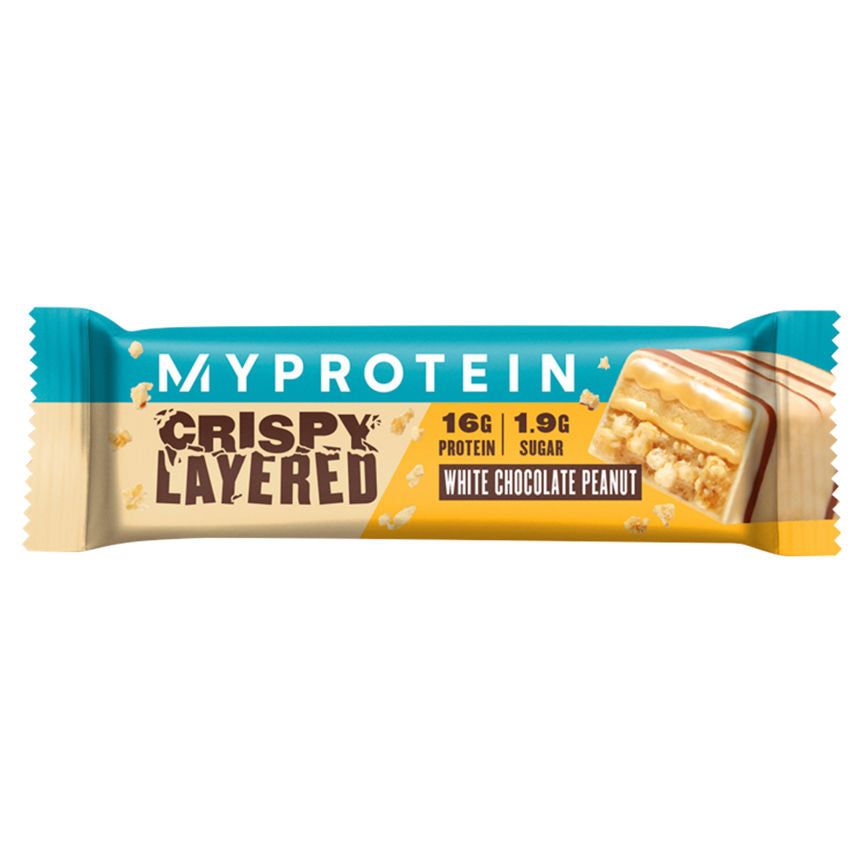 MyProtein  Crispy Layered White Chocolate Peanut GOODS ASDA   