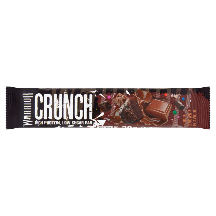 Warrior Crunch High Protein Low Sugar Bar Fudge Brownie Flavour