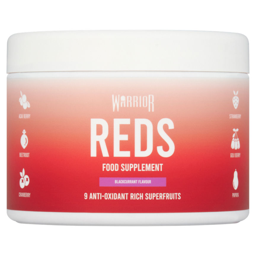 Warrior Reds Food Supplement Blackcurrant Flavour 100g GOODS ASDA   