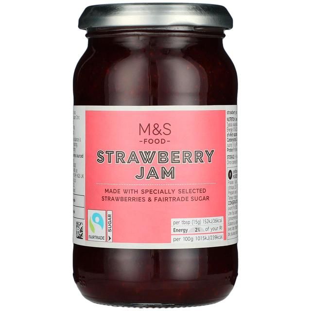 M&S Fair Trade Strawberry Jam   454g