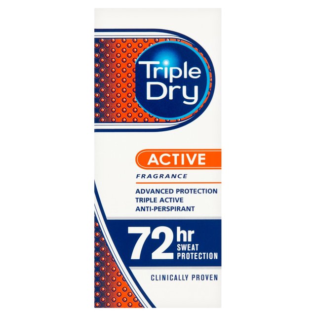 Triple Dry Active Advanced Protection Men's Anti-Perspirant Roll On   50ml