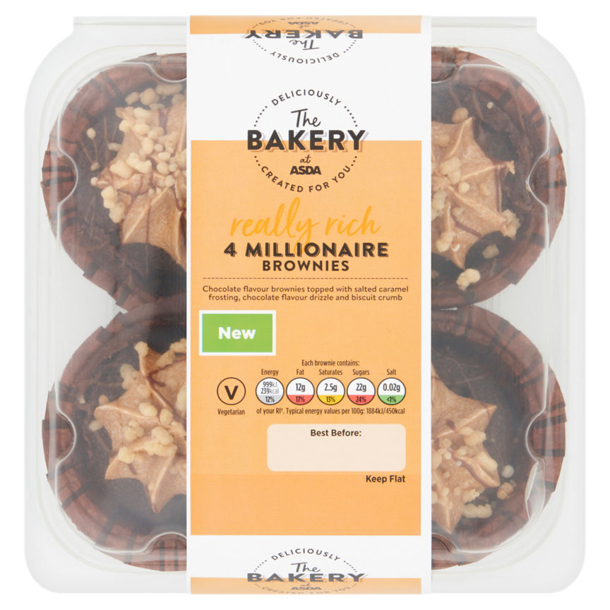 The BAKERY at ASDA 4 Millionaire Brownies