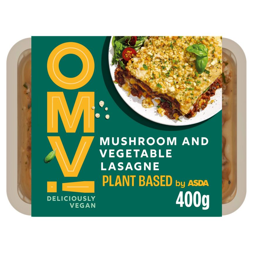 OMV! Deliciously Vegan Mushroom and Vegetable Lasagne 400g GOODS ASDA   