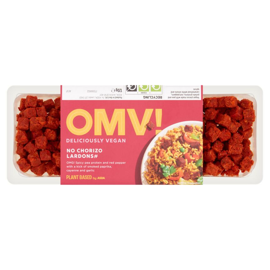 OMV! Deliciously Vegan No Chorizo Lardons 120g