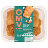 OMV! Deliciously Vegan 2 Battered Fishless Fillets 345g GOODS ASDA   