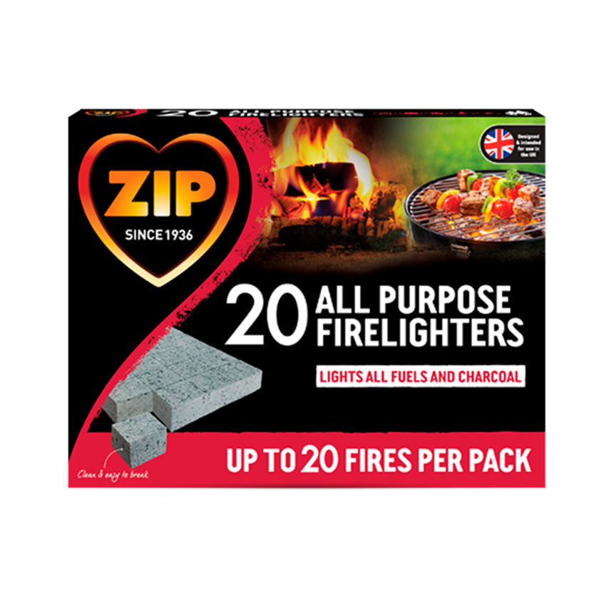 Zip 20 All Purpose Firelighters GOODS ASDA   