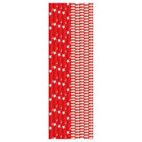 Red & White Recyclable Paper Straws   25 per pack GOODS M&S   