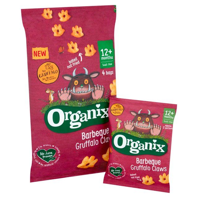 Organix Barbeque Organic Gruffalo Claws 12 mths+ Multipack   4 x 15g GOODS M&S   