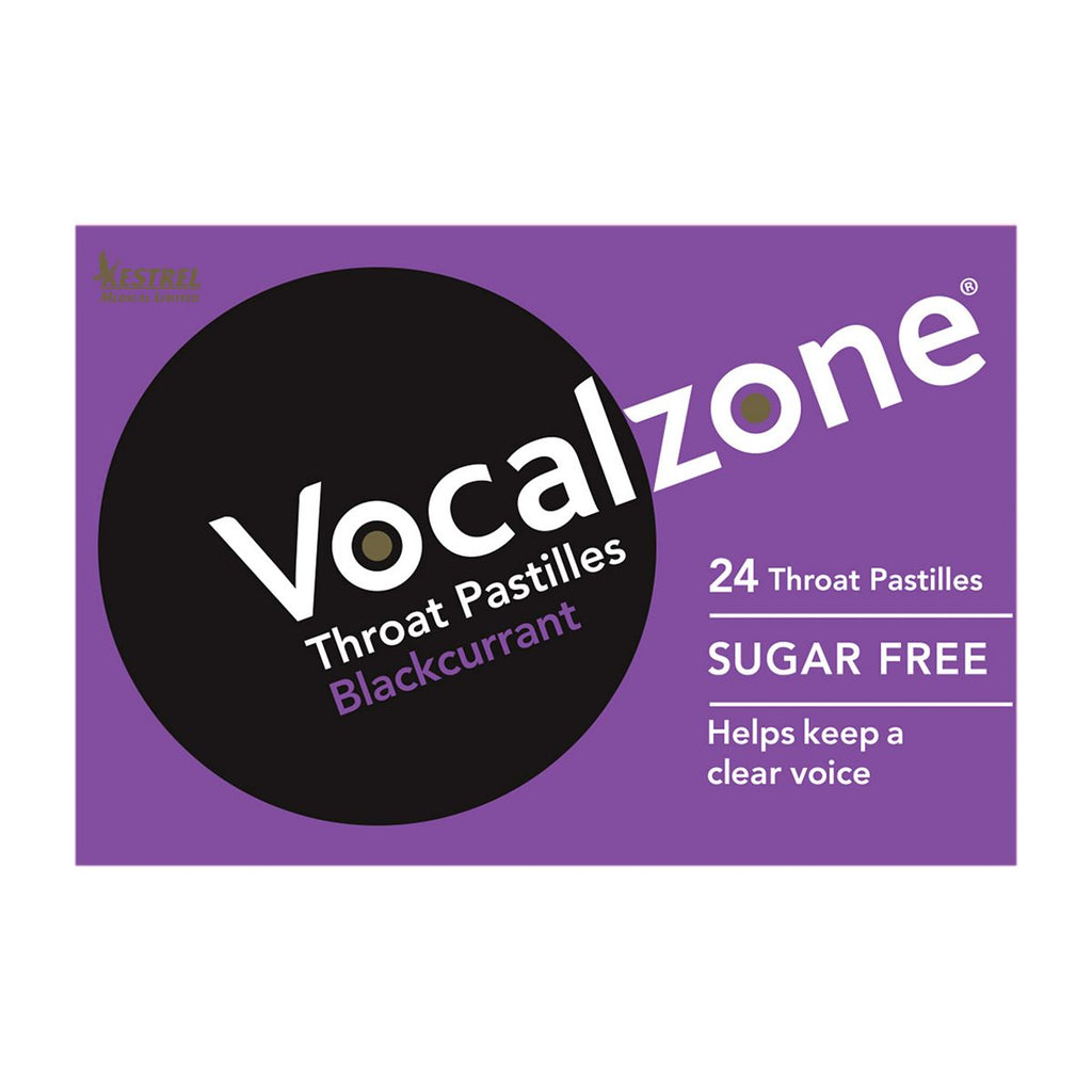 Vocalzone Throat Pastilles Blackcurrant - 24 Pastilles