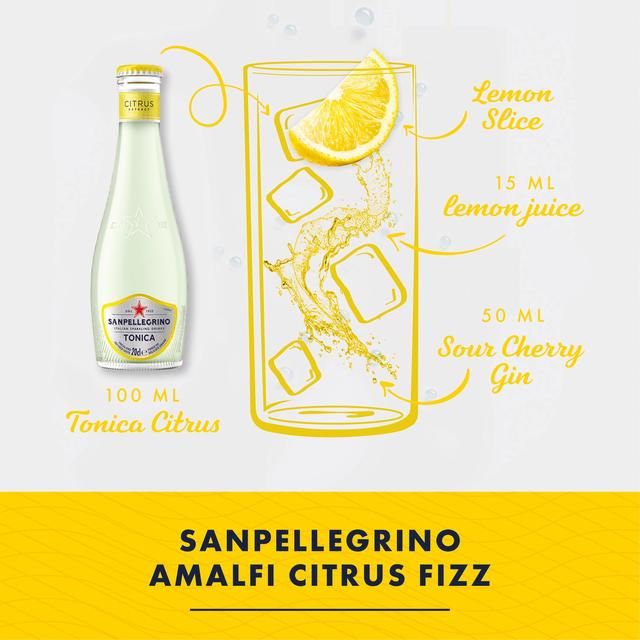 San Pellegrino Citrus Tonic Water Glass   4 x 200ml GOODS M&S   