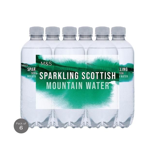 M&S Sparkling Scottish Mountain Water   6 x 500ml