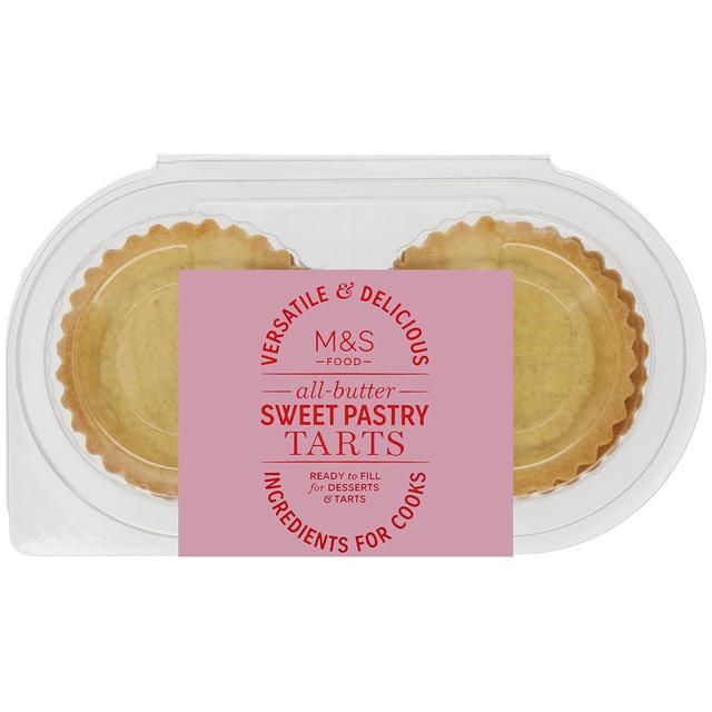 M&S All Butter Sweet Pastry Tartlets   144g