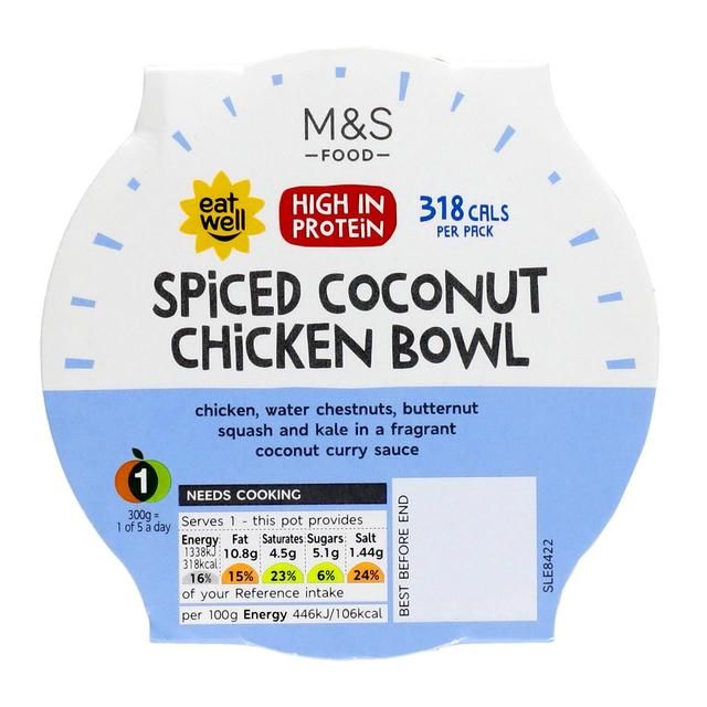 M&S Count On Us Coconut Chicken Bowl   300g GOODS M&S   