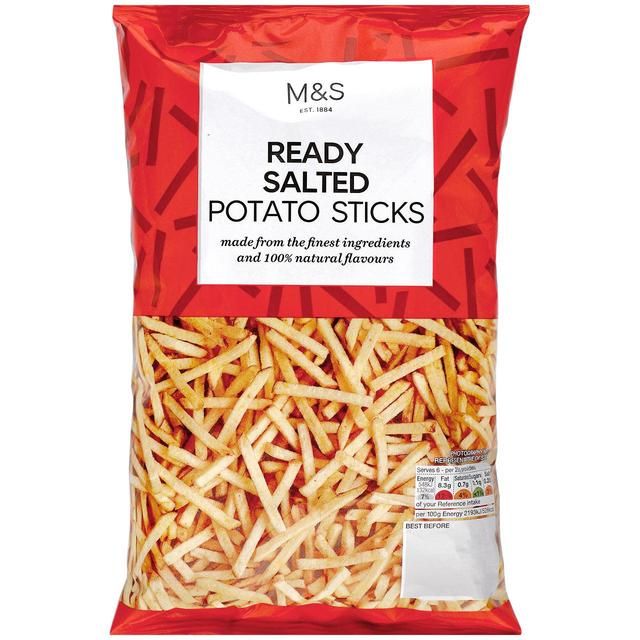 M&S Ready Salted Potato Sticks   150g