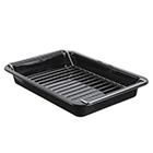 Sainsbury's Home Vitreous Enamel Roast & Rack 32cm GOODS Sainsburys   