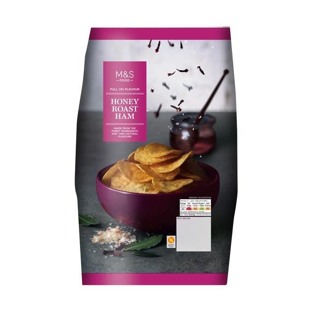 M&S Honey Roast Ham Flavour Crisps   150g