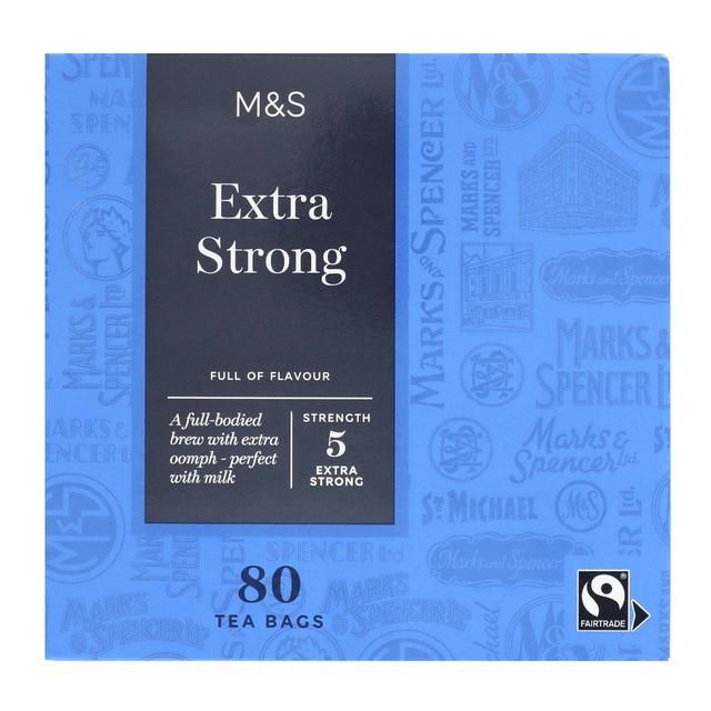 M&S Fairtrade Extra Strong Tea Bags   80 per pack