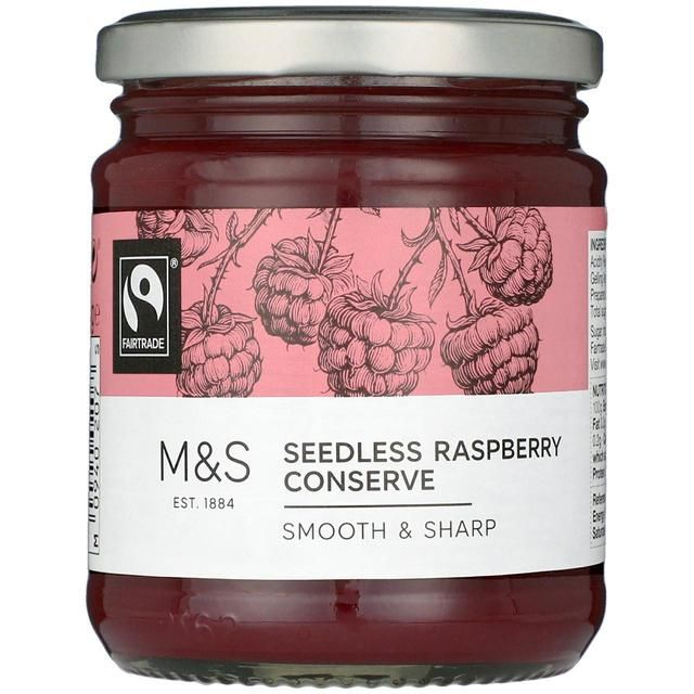 M&S Fair Trade Seedless Raspberry Conserve   340g GOODS M&S   