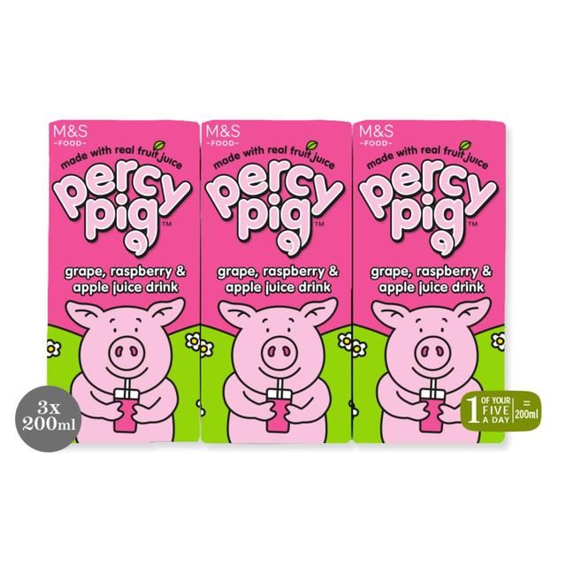 M&S Percy Pig Fruit Juice Drink   3 x 200ml GOODS M&S   