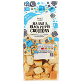 M&S Sea Salt & Black Pepper Croutons   80g GOODS M&S   