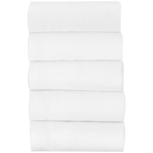 M&S Baby Cotton Muslin Squares White 5 Pack   5 per pack GOODS M&S   