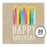 Recyclable Birthday Paper Napkins   20 per pack GOODS M&S   