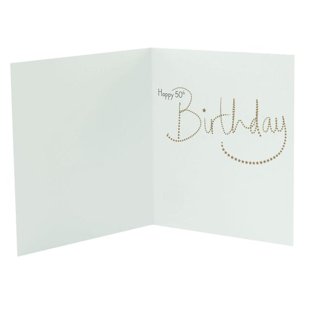 Time To Celebrate 50th Birthday Card