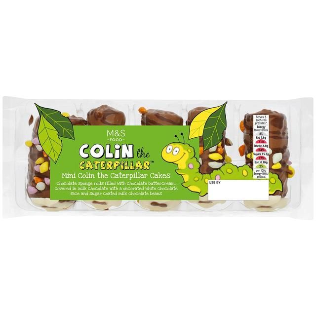 M&S Mini Colin The Caterpillar Cakes   5 per pack