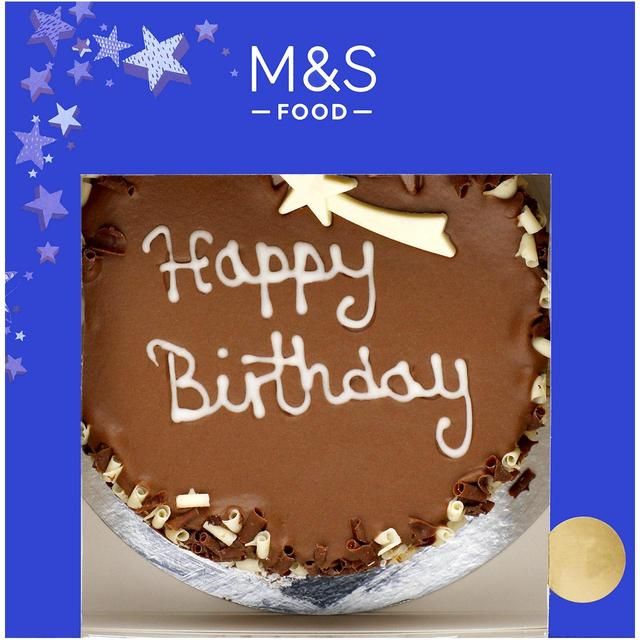 M&S Extremely Chocolatey Birthday Cake   800g