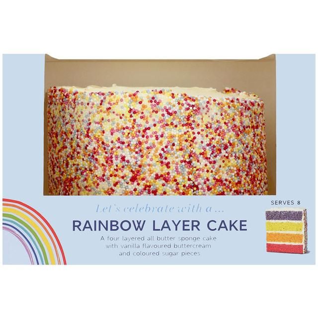 M&S Rainbow Layer Cake   690g GOODS M&S   