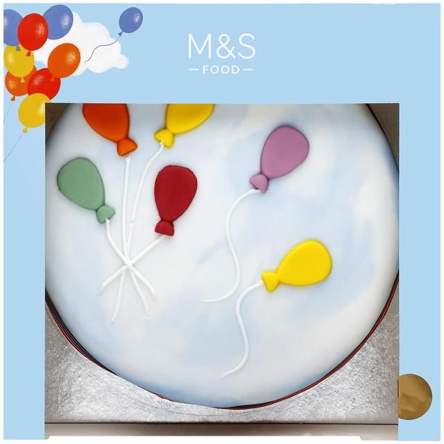 M&S Buttercream & Raspberry Jam Balloon Cake   1.65kg